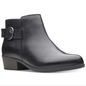 Gorgeous Leather Clarks Ultimate Comfort Ankle Boots with Buckle